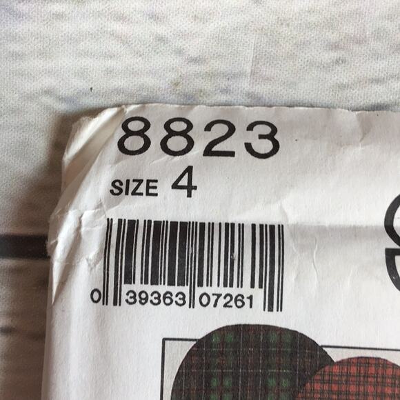 Vintage 1988 Simplicity Sewing Pattern 8823 Girl's Dress Size 4 - Picture 4 of 12